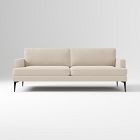 Andes 86in Sofa, Chenille Tweed Sand, Dark Pewter