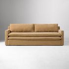 Banks Trundle Sofa Performance Chenille Crossweave Tawny Poly Concealed Support