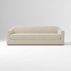 Bennett 86" Sofa Performance Yarn Dyed Linen Weave Oatmeal Poly Cool Walnut