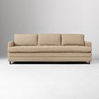 Clarisse, 86" Sofa, Poly, Performance Marled Basketweave, Camel, Textured Antique Bronze