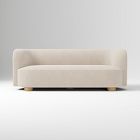 Laurent 86" Sofa, Yarn Dyed Boucle, Alabaster, Blonde