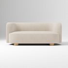 Laurent 76" Sofa, Yarn Dyed Boucle, Alabaster, Blonde