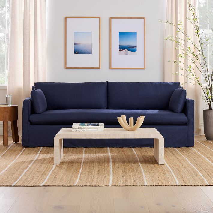 Marin Skirted Slipcover Sofa (71"-94")