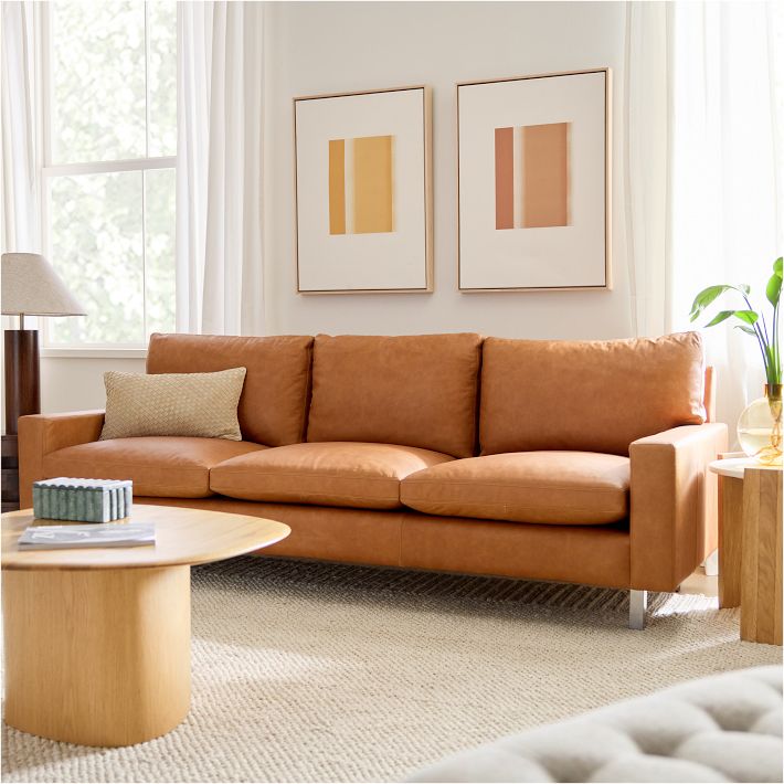Nelson Leather Sofa (87")